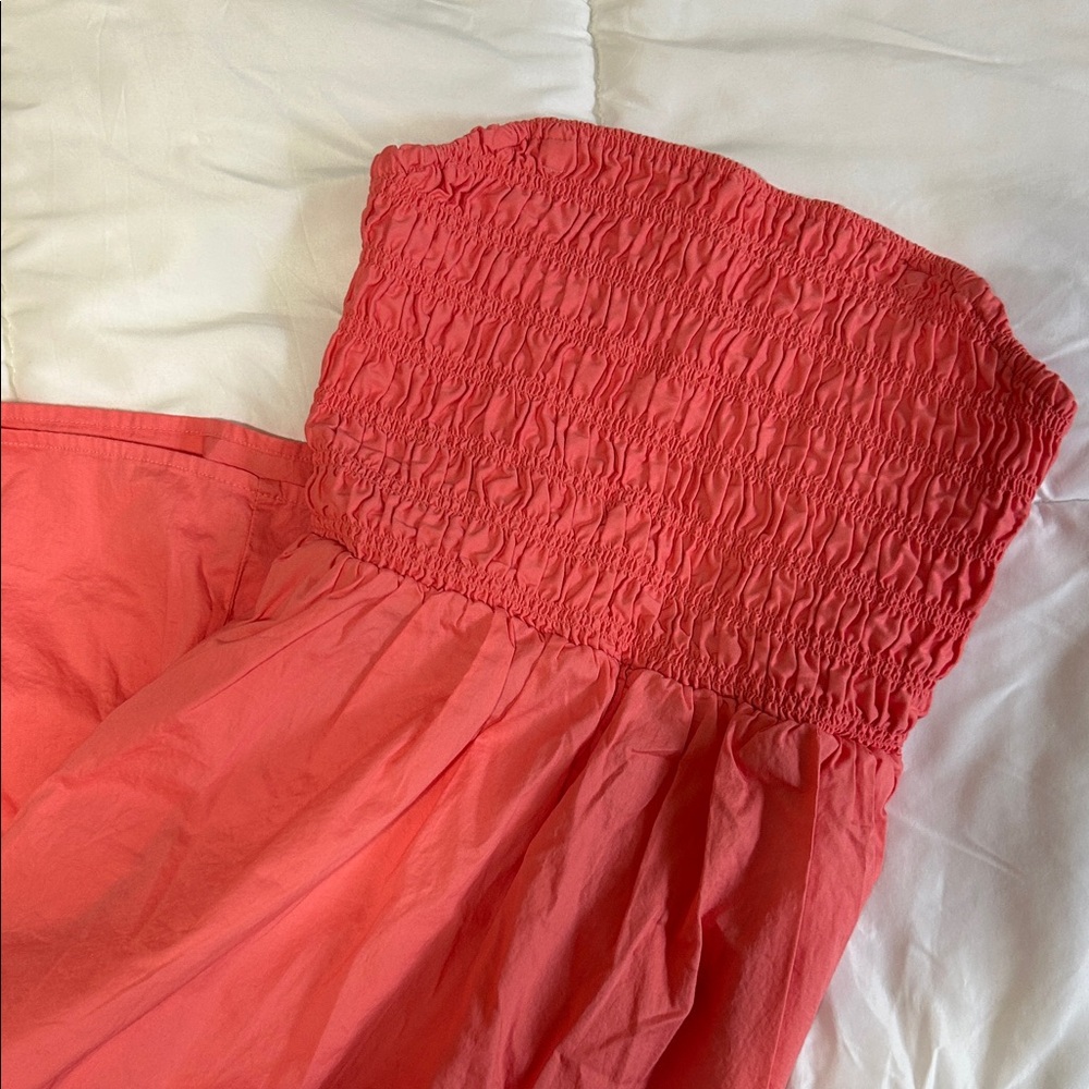 Old Navy Strapless Coral Dress